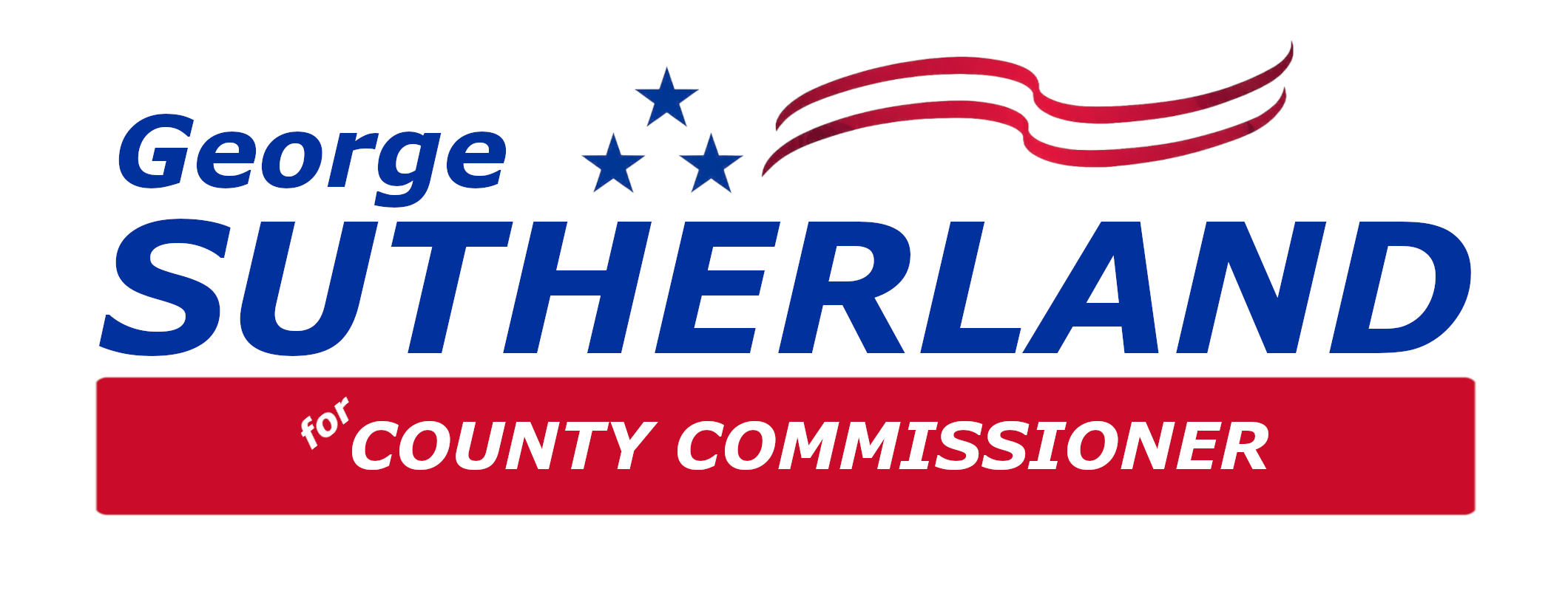 George Sutherland for Transylvania County Commissioner campaign banner