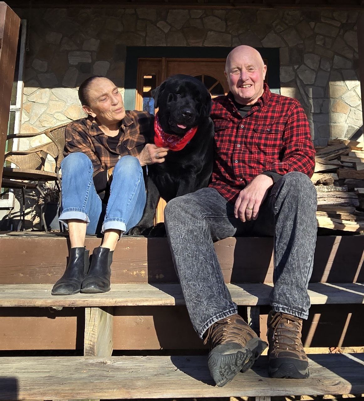 George and Kathy Sutherland with Willie
